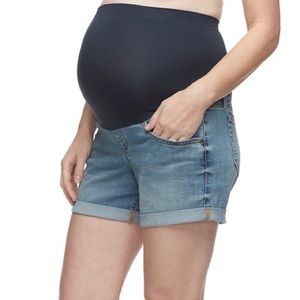 Maternity Boyfriend Full Panel Shorts